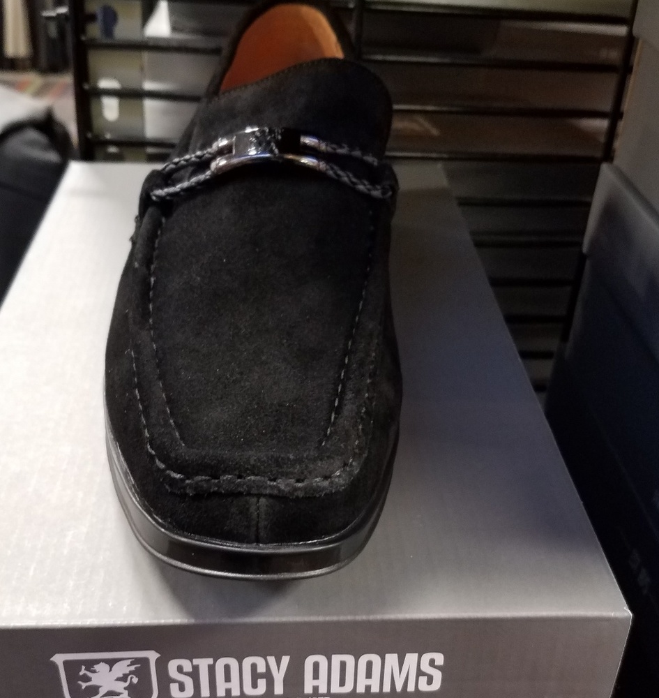 Black suede shoes